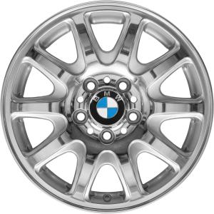 16" BMW 25 Silver with Polished (Forged) alloy wheel