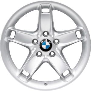 17" BMW 49 Silver alloy wheel