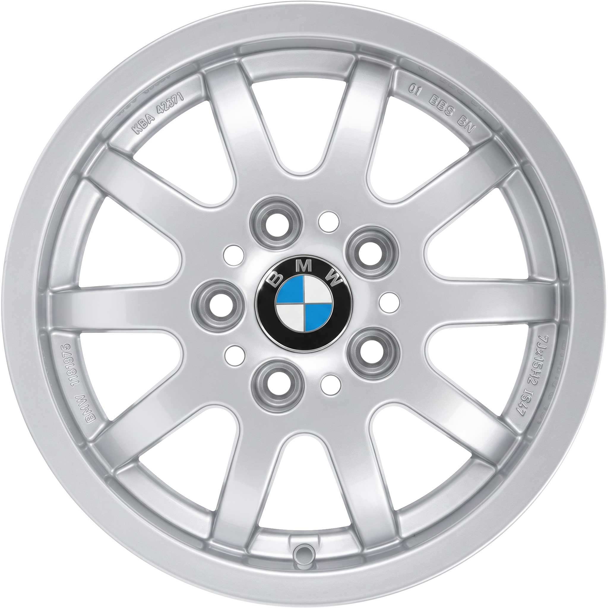 BMW 14 Silver Alloy Wheel Product Image #1
