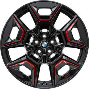 BMW 922M Toronto Red with Bright Turned Alloy Wheel for BMW XM G09 - Sizes 22in