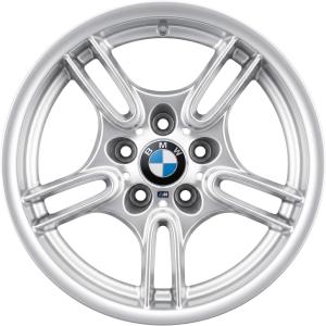 17" BMW 66M Silver alloy wheel