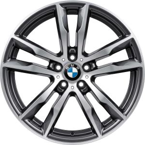 BMW 611M Orbit Grey with Bright Turned Alloy Wheel for BMW X6 M F86 - Sizes 20in
