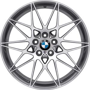 BMW 666M Forged Ferric Grey with Bright Turned Alloy Wheel for BMW M4 F83 - Sizes 20in