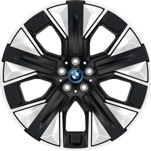 BMW 1010 Gunmetal Grey with Bright Turned and Silver Inserts Alloy Wheel for BMW iX I20 - Sizes 21in