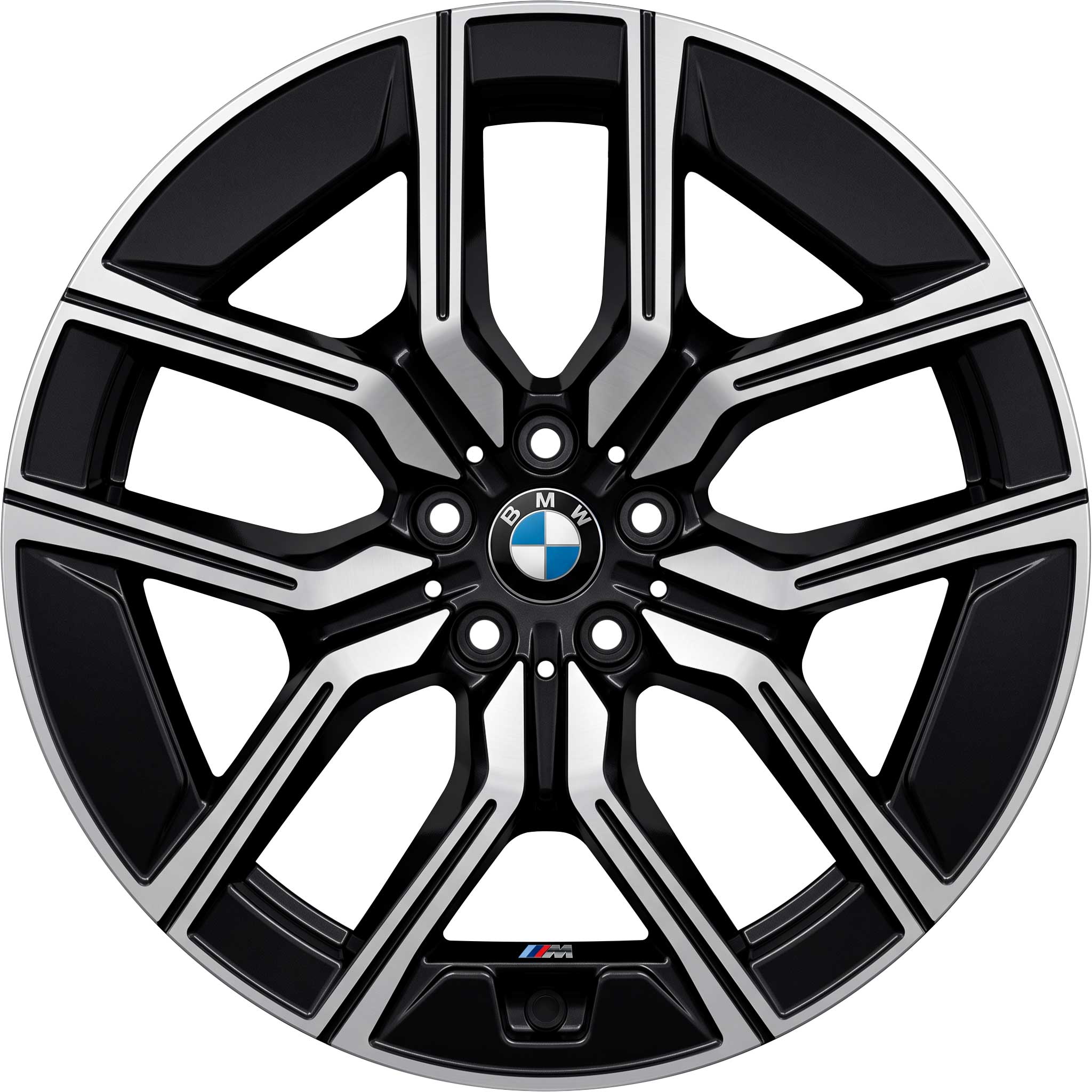 BMW 907M Black II Solid with Bright Turned Alloy Wheel Product Image #1