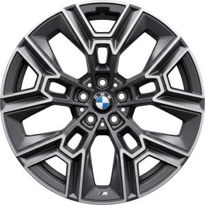 BMW 939M Midnight Grey with Bright Turned Alloy Wheel for BMW i5 G61 - Sizes 20in