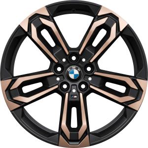 BMW 871M Jet Black with Bright Turned Night Gold Alloy Wheel for BMW iX1 U11 - Sizes 19in