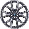 BMW 974 Gunmetal Grey with Bright Turned Wheel Img 1