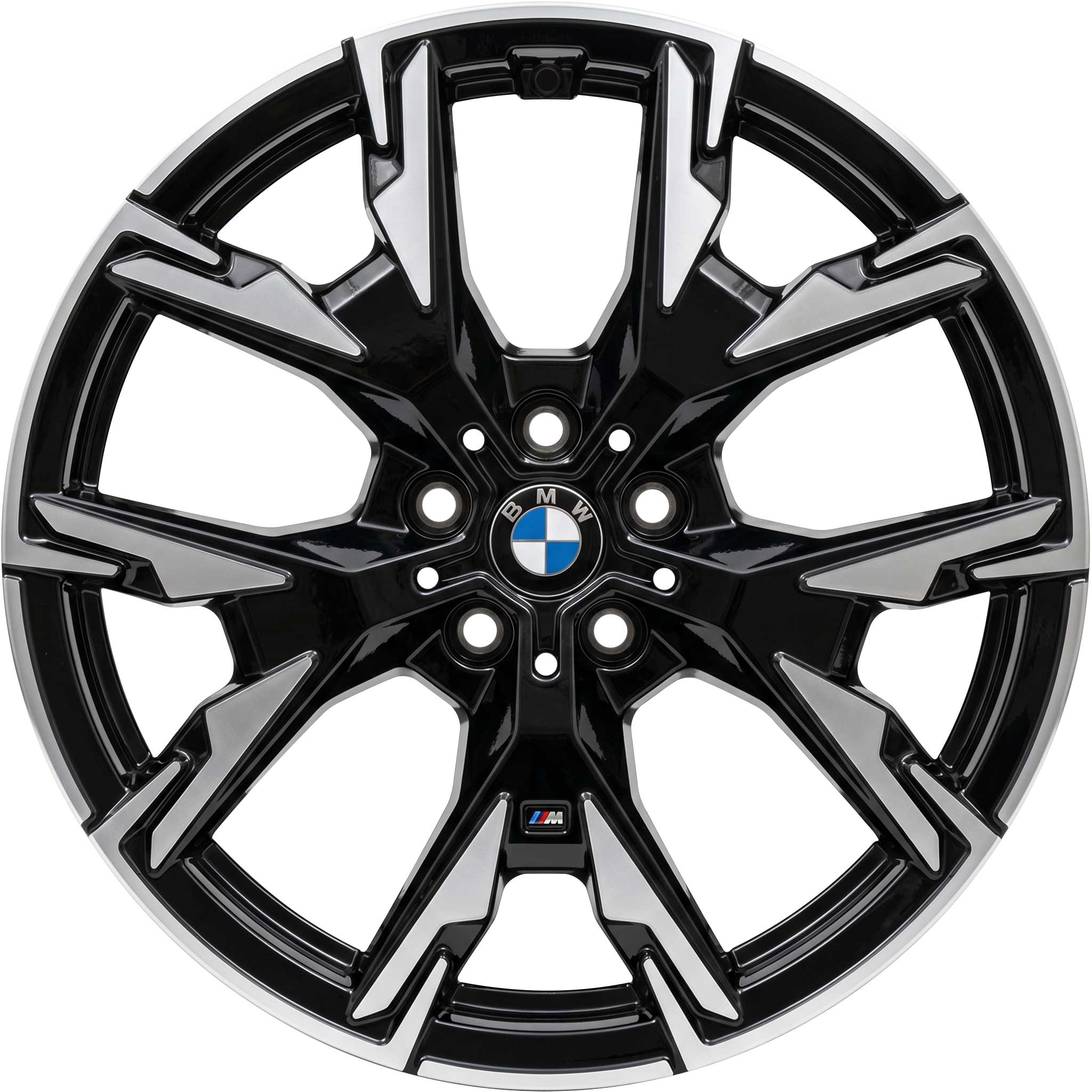BMW 976M Jet Black Matt with Bright Turned Alloy Wheel Product Image #1