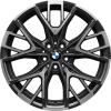 BMW 979M Jet Black Matt with Bright Turned Wheel Img 1
