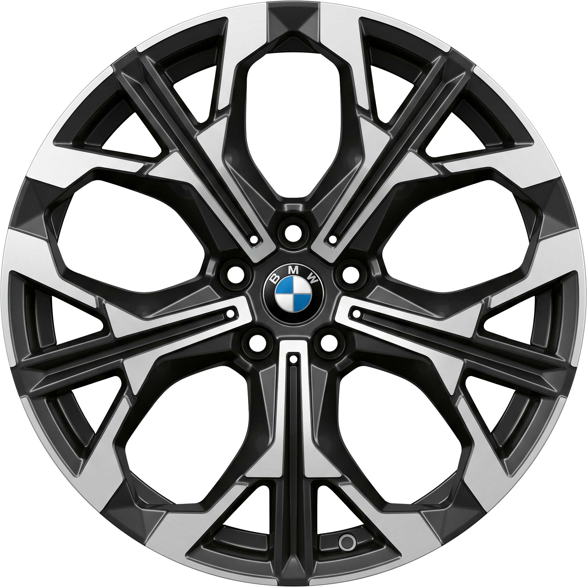 BMW 1038i Frozen Midnight with Bright Turned Alloy Wheel Product Image #1