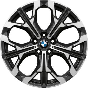 BMW 1038i Frozen Midnight with Bright Turned Alloy Wheel for BMW 3 Series G20 - Sizes 19in