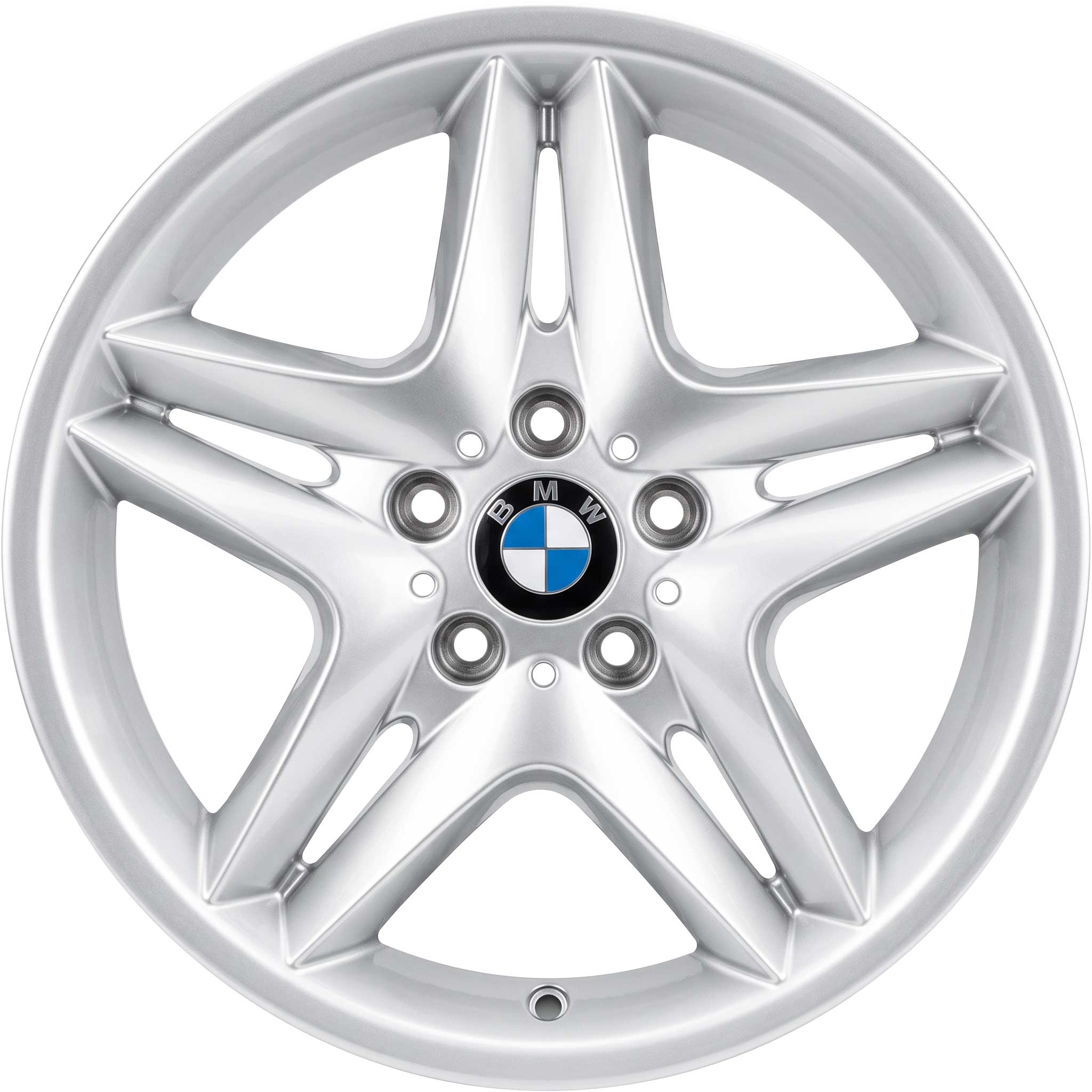 BMW 74 Silver Alloy Wheel Product Image #1