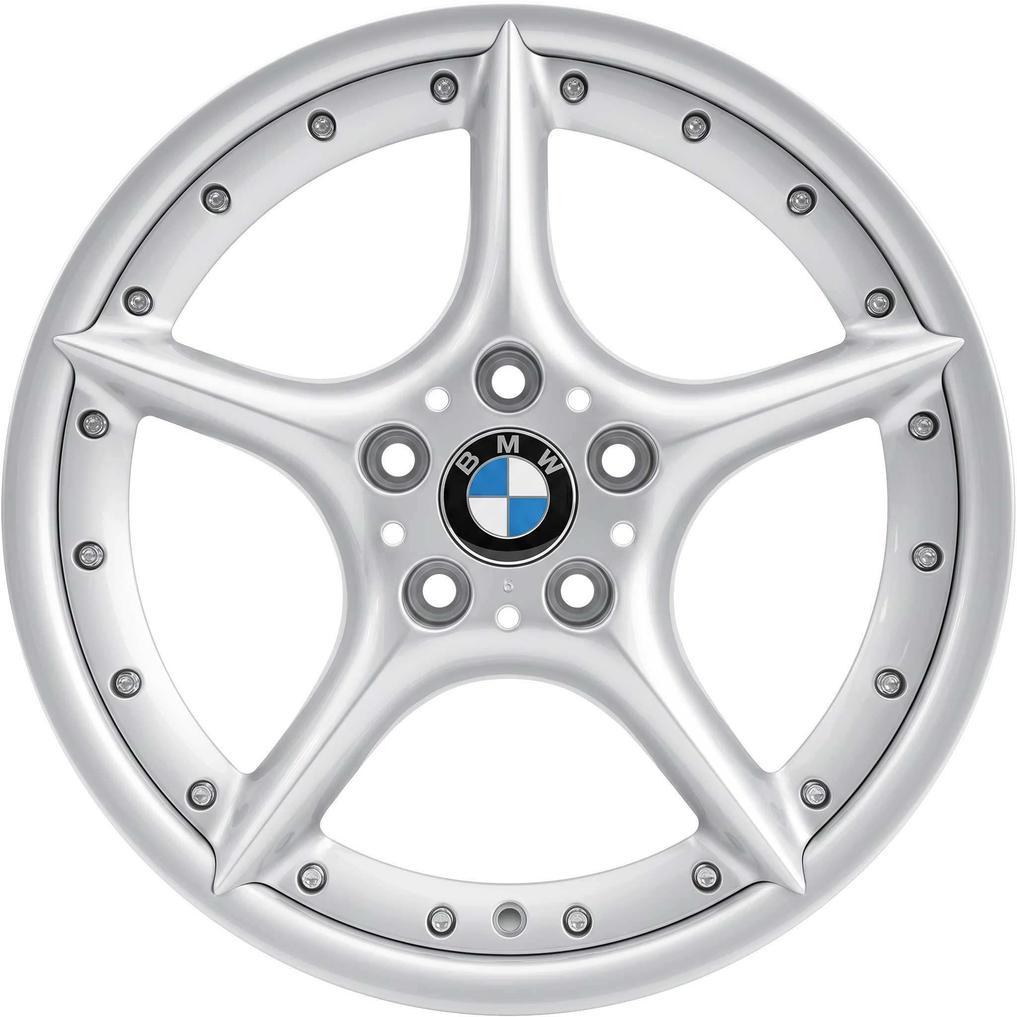BMW 108 Silver Alloy Wheel Product Image #1