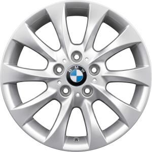 17" BMW 201 Silver alloy wheel