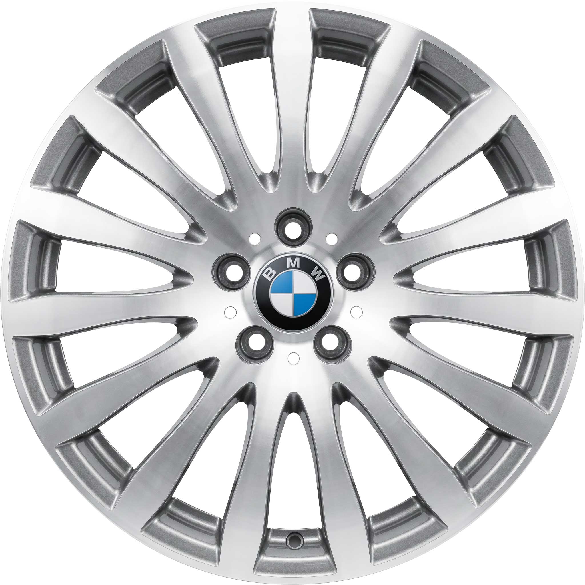 BMW 190 Forged Orbit Grey with Bright Turned Alloy Wheel Product Image #1