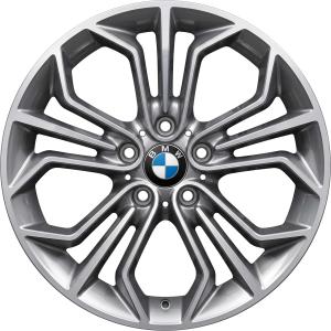 BMW 323 Ferric Grey with Bright Turned Alloy Wheel for BMW X1 E84 - Sizes 18in