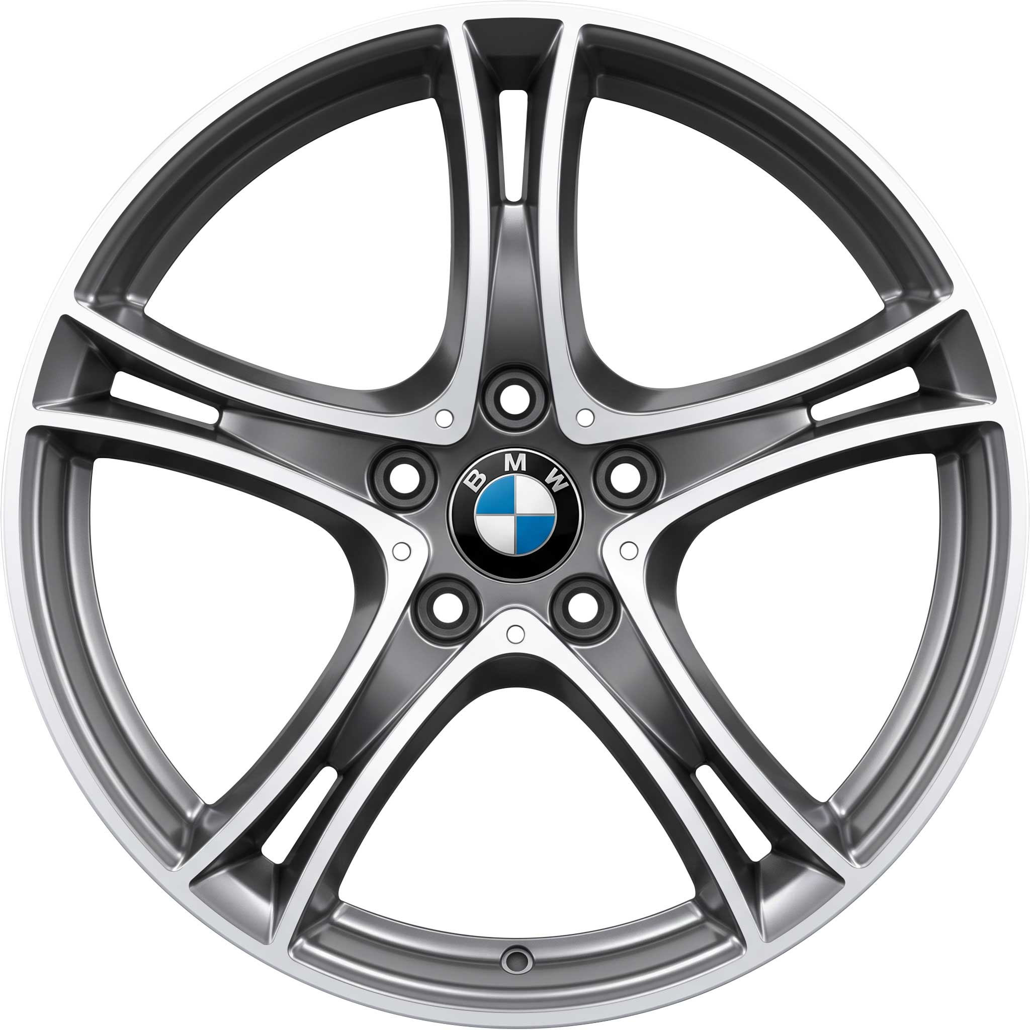 BMW 361 Ferric Grey with Bright Turned Alloy Wheel Product Image #1