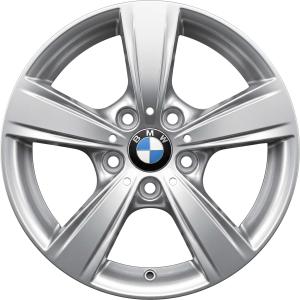 BMW 376 Silver Alloy Wheel for BMW 1 Series F20 - Sizes 16in