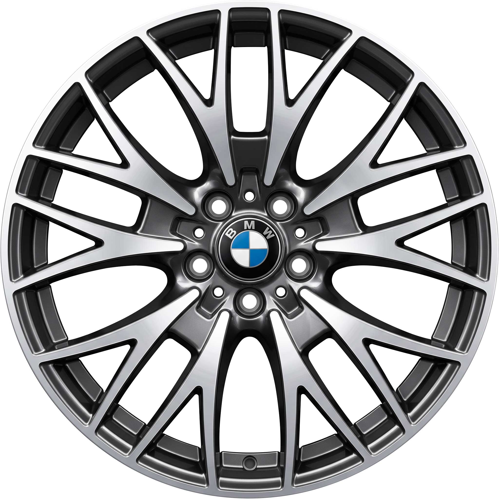 BMW 404 Jet Black with Bright Turned Alloy Wheel Product Image #1