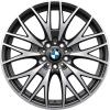 BMW 404 Jet Black with Bright Turned Wheel Img 1