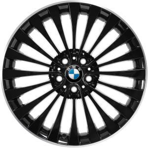 20" BMW 410 Black with Bright Turned alloy wheel