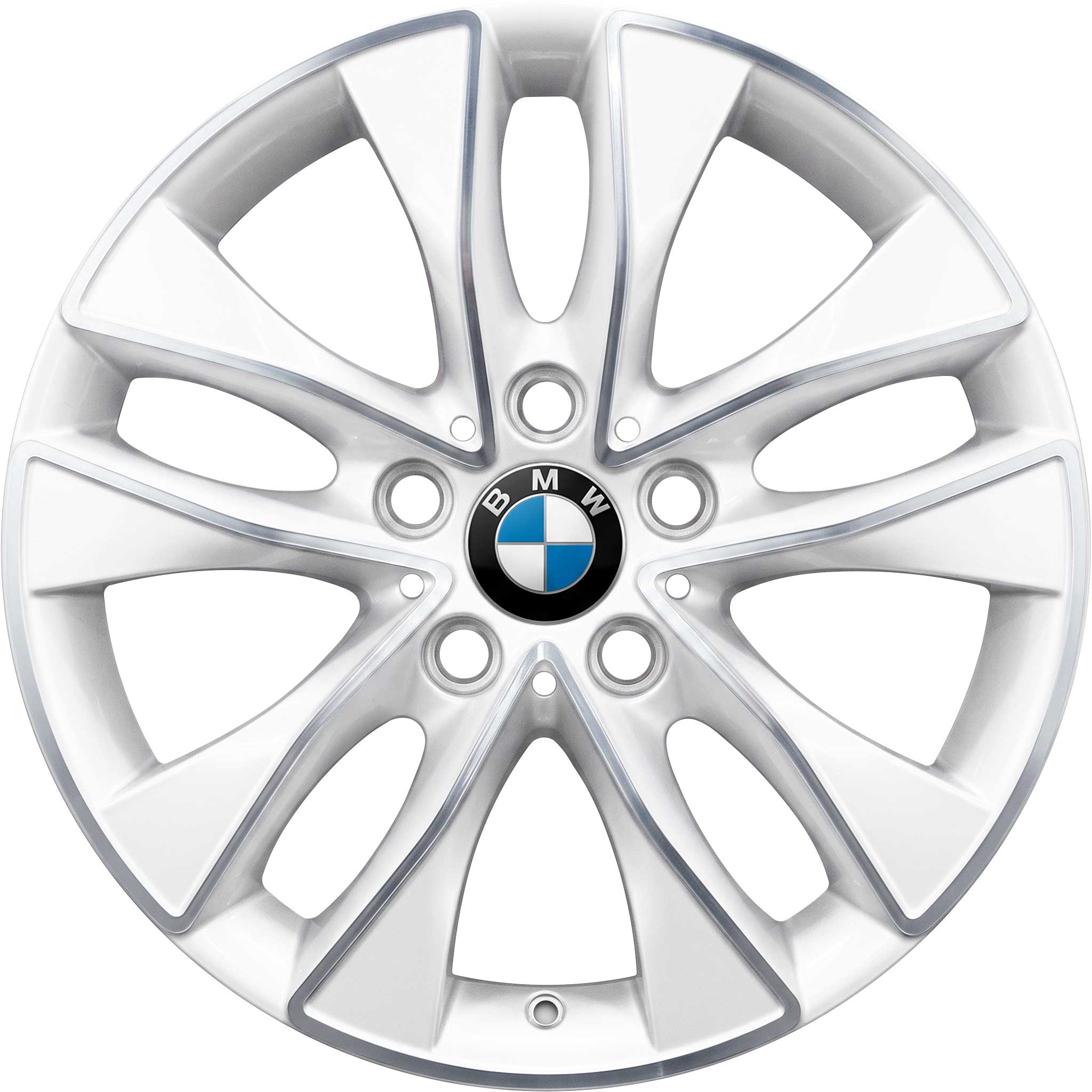 BMW 412 Aspen White with Bright Turned Alloy Wheel Product Image #1