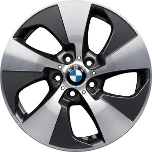 BMW 419 Orbit Grey with Bright Turned LEFT Alloy Wheel for BMW 3 Series F34 - Sizes 18in