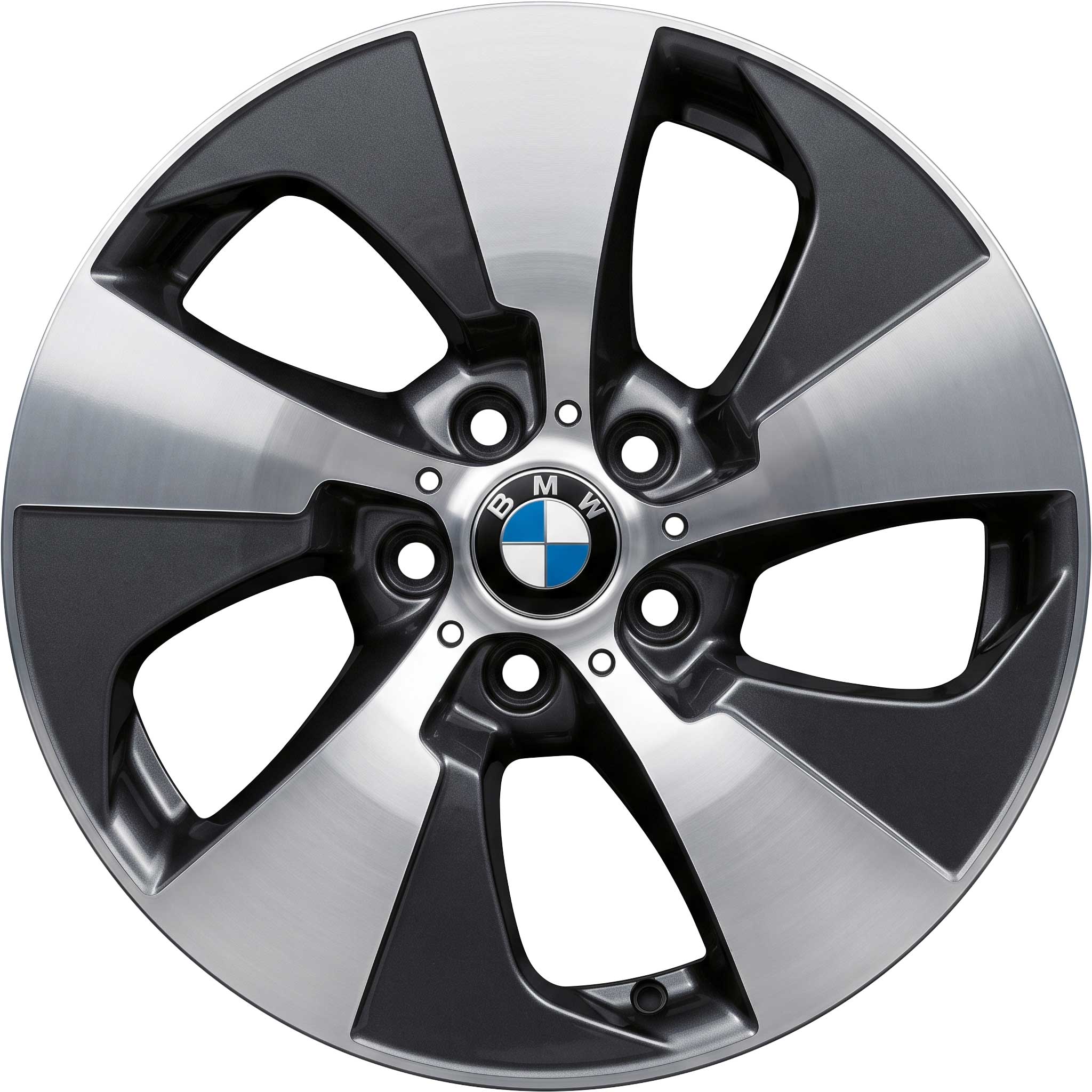 BMW 419 Orbit Grey with Bright Turned LEFT Alloy Wheel Product Image #1