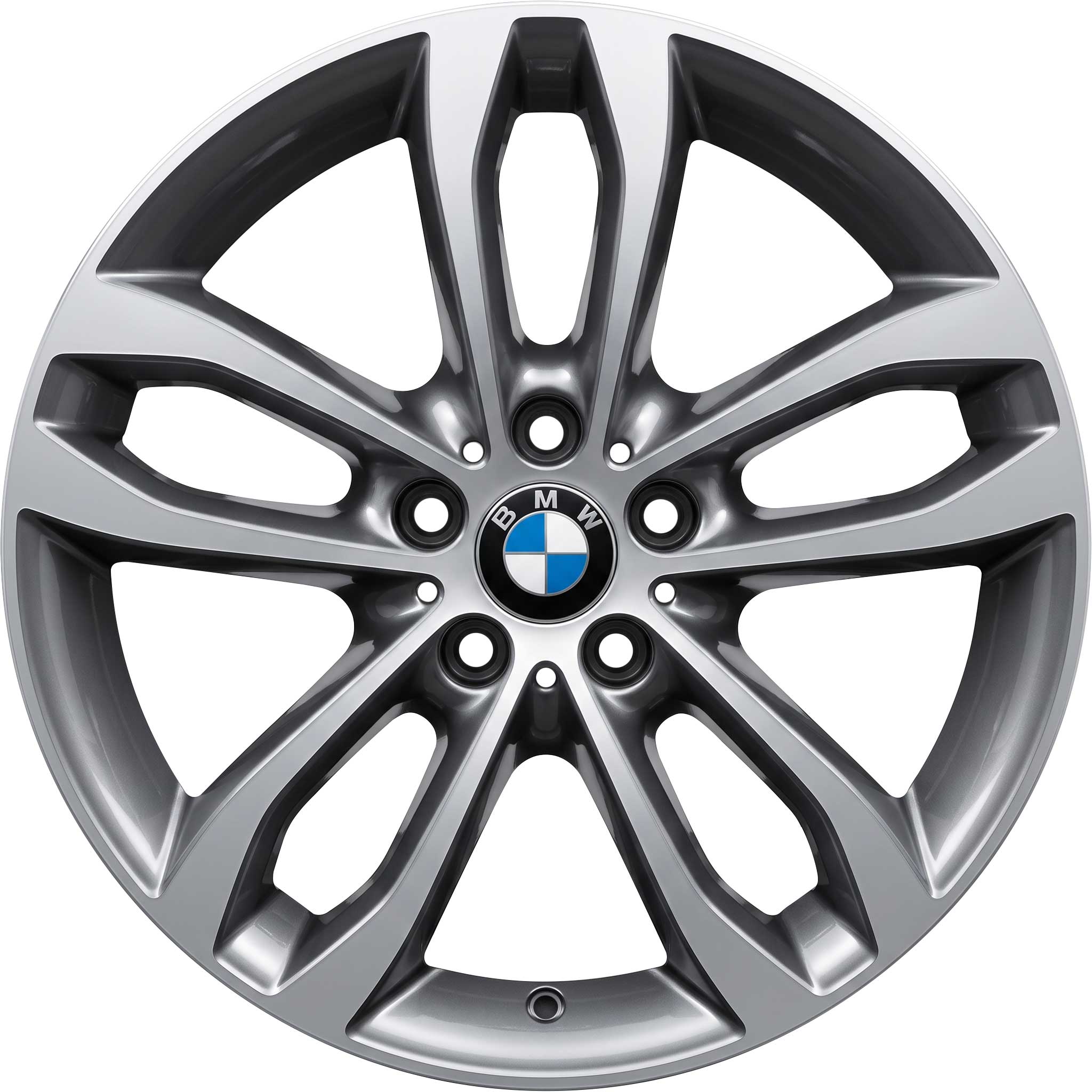 BMW 424 Ferric Grey with Bright Turned Alloy Wheel Product Image #1