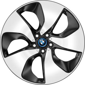 BMW 444 Black with Bright Turned Alloy Wheel for BMW i8 I12 - Sizes 20in