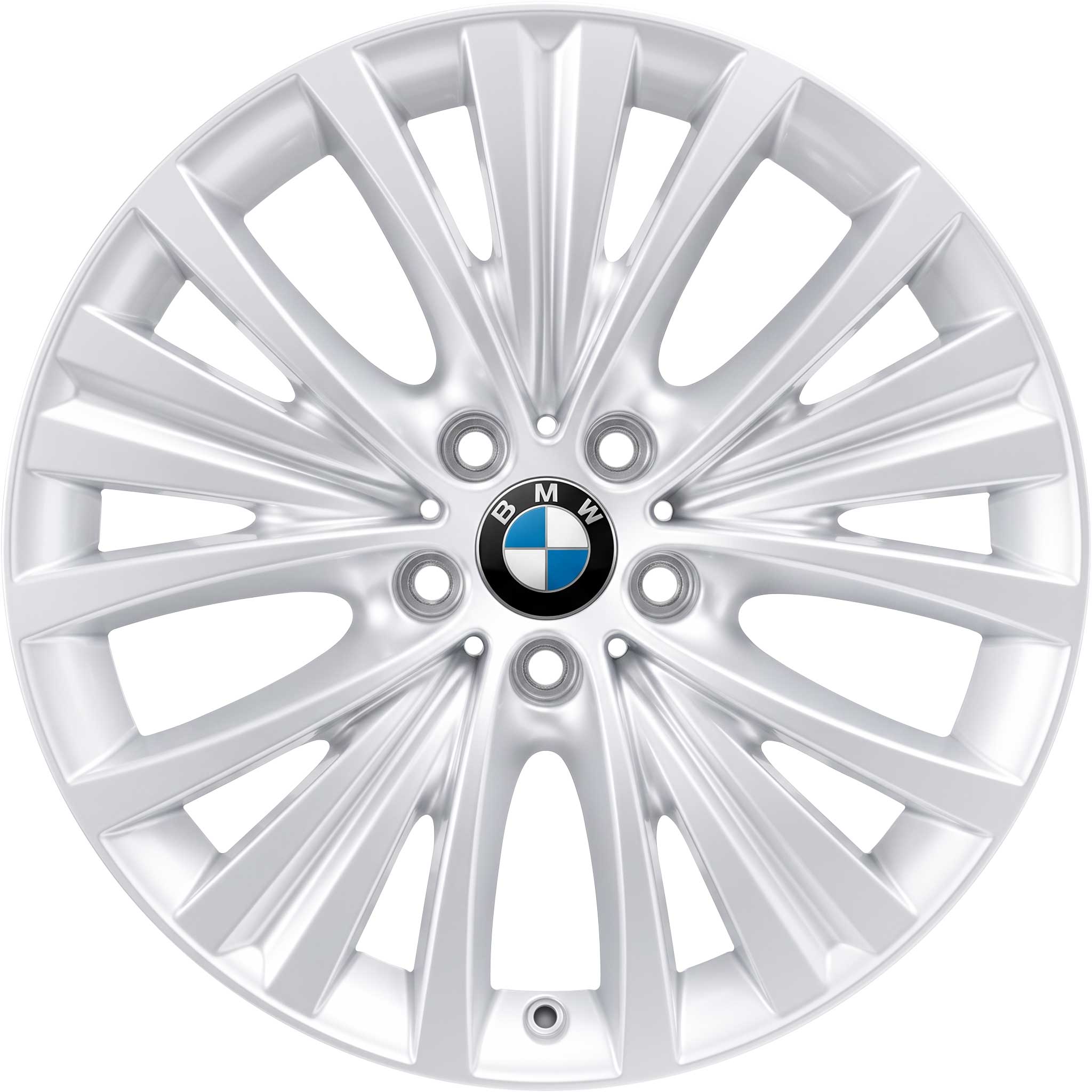 BMW 448 Reflex Silver with Bright Turned Alloy Wheel Product Image #1