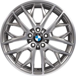 19" BMW 465 Ferric Grey with Bright Turned alloy wheel
