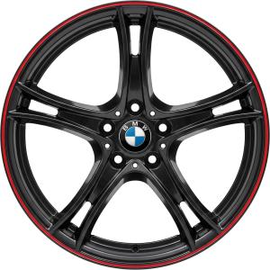 BMW 361 Black with Red Rim Edge Alloy Wheel for BMW 2 Series F23 - Sizes 19in