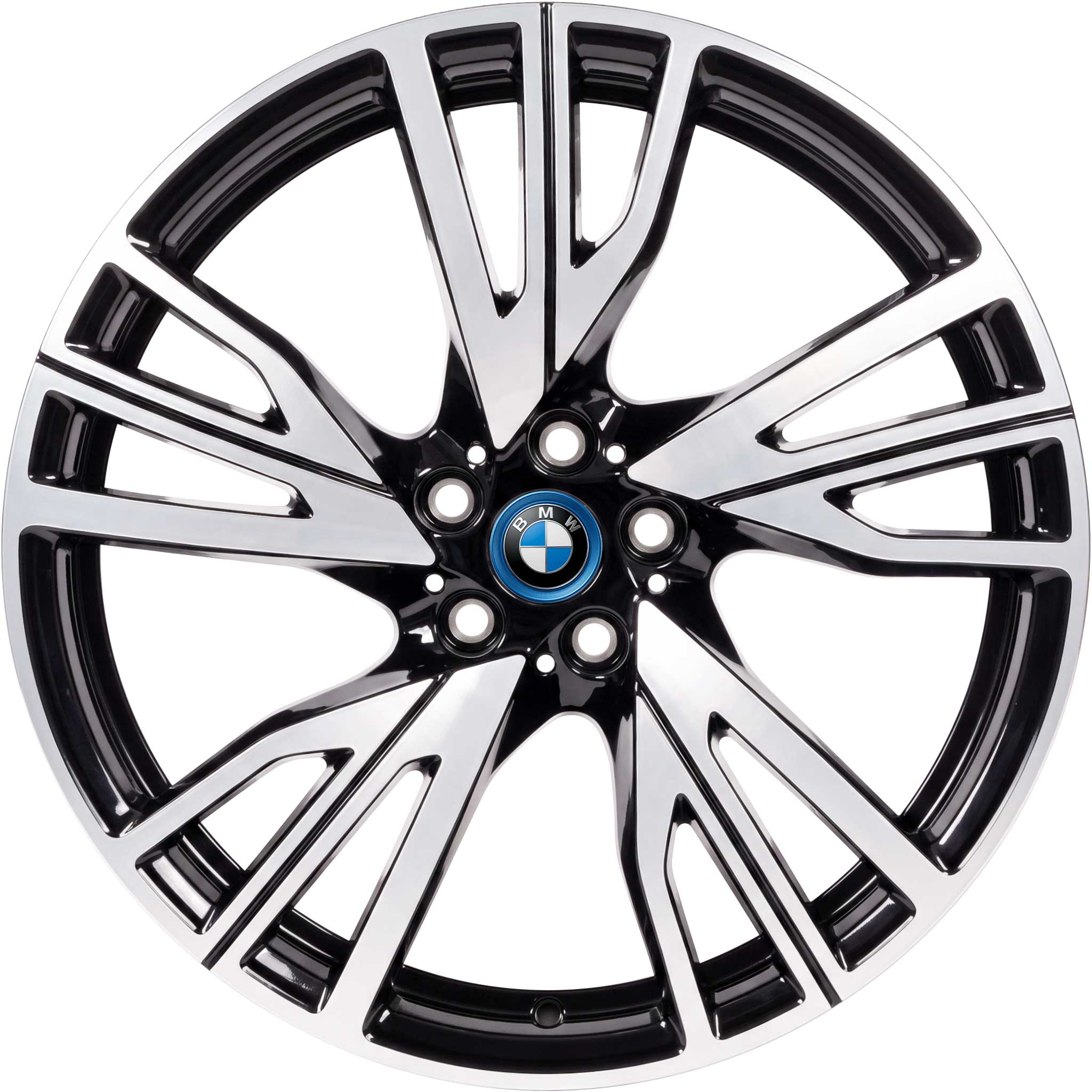 BMW 470 Black with Bright Turned LEFT Alloy Wheel Product Image #1