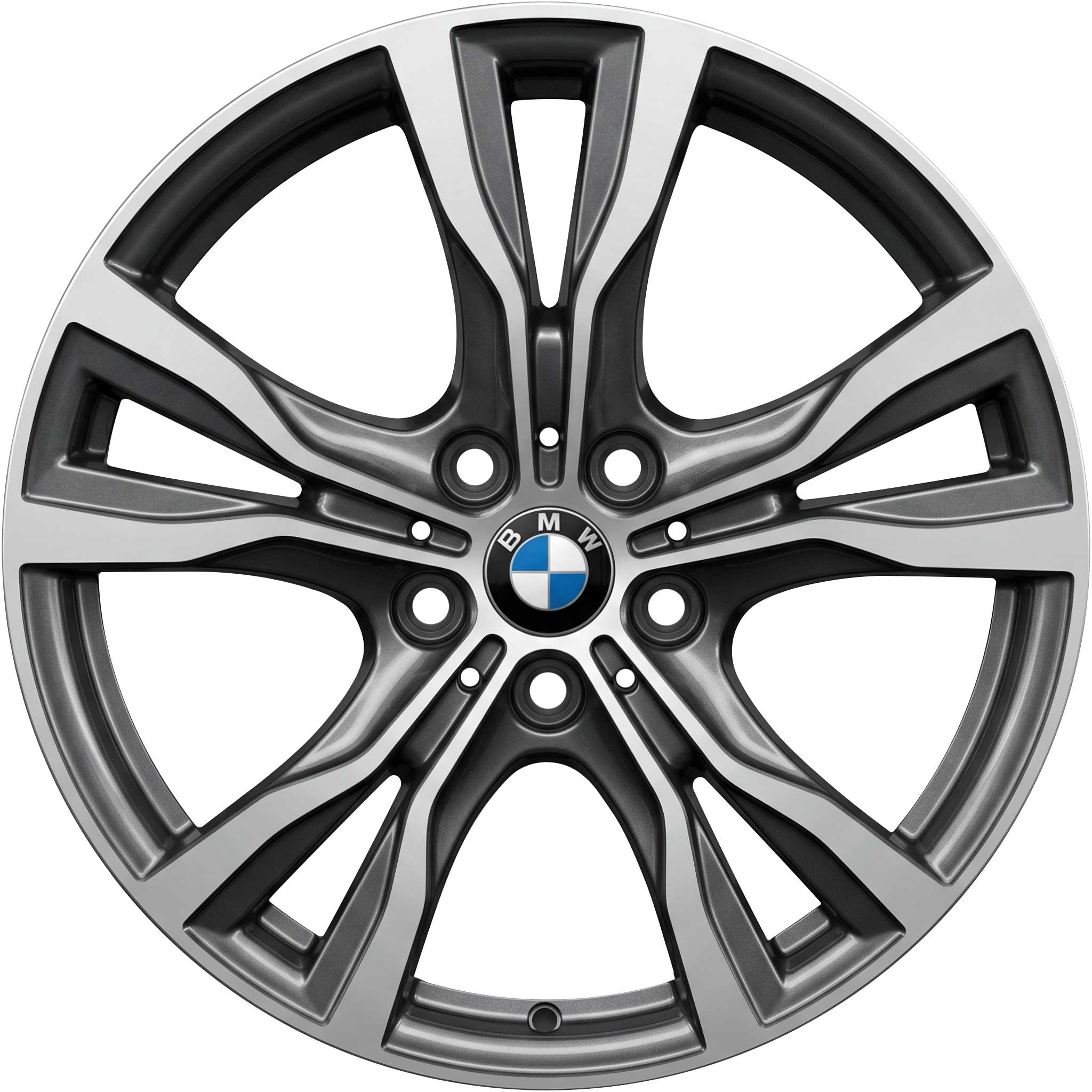 BMW 484 Ferric Grey with Bright Turned Alloy Wheel Product Image #1