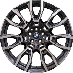 BMW 915M Midnight Grey with Bright Turned Alloy Wheel for BMW X5 G05 - Sizes 21in