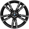 BMW 747M Black II Solid with Bright Turned Wheel Img 1