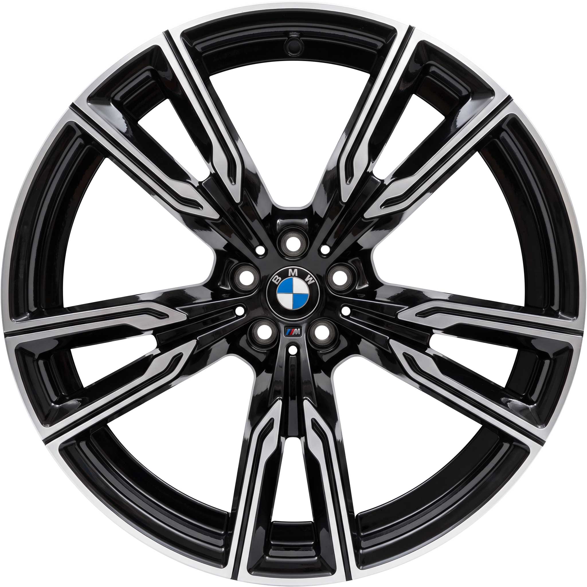 BMW 747M Black II Solid with Bright Turned Alloy Wheel Product Image #1