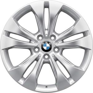 18" BMW 567 Reflex Silver with Bright Turned alloy wheel