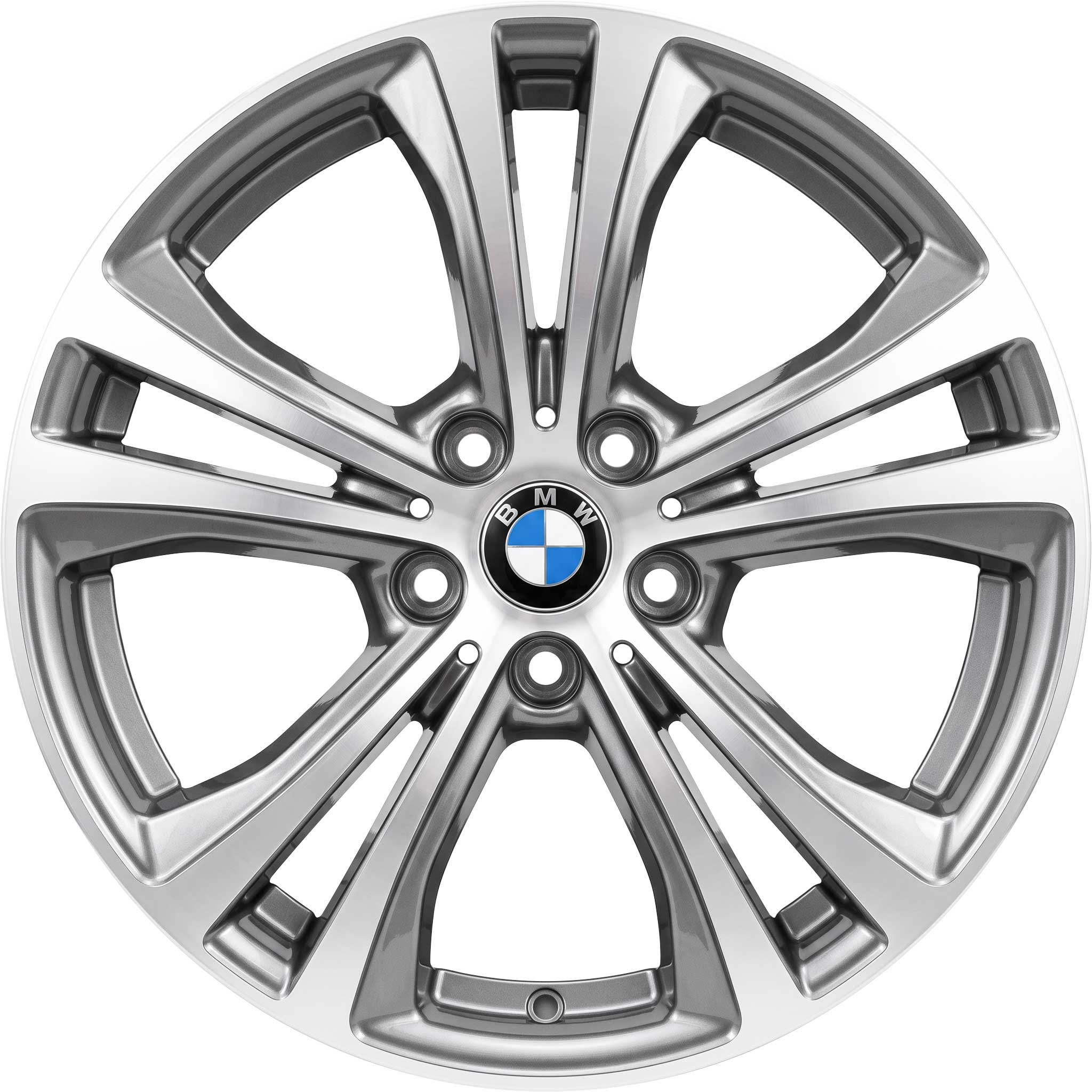 BMW 568 Ferric Grey with Bright Turned Alloy Wheel Product Image #1
