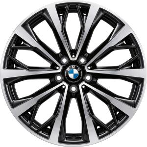 BMW 573 Black with Bright Turned Alloy Wheel for BMW X1 F48 - Sizes 19in