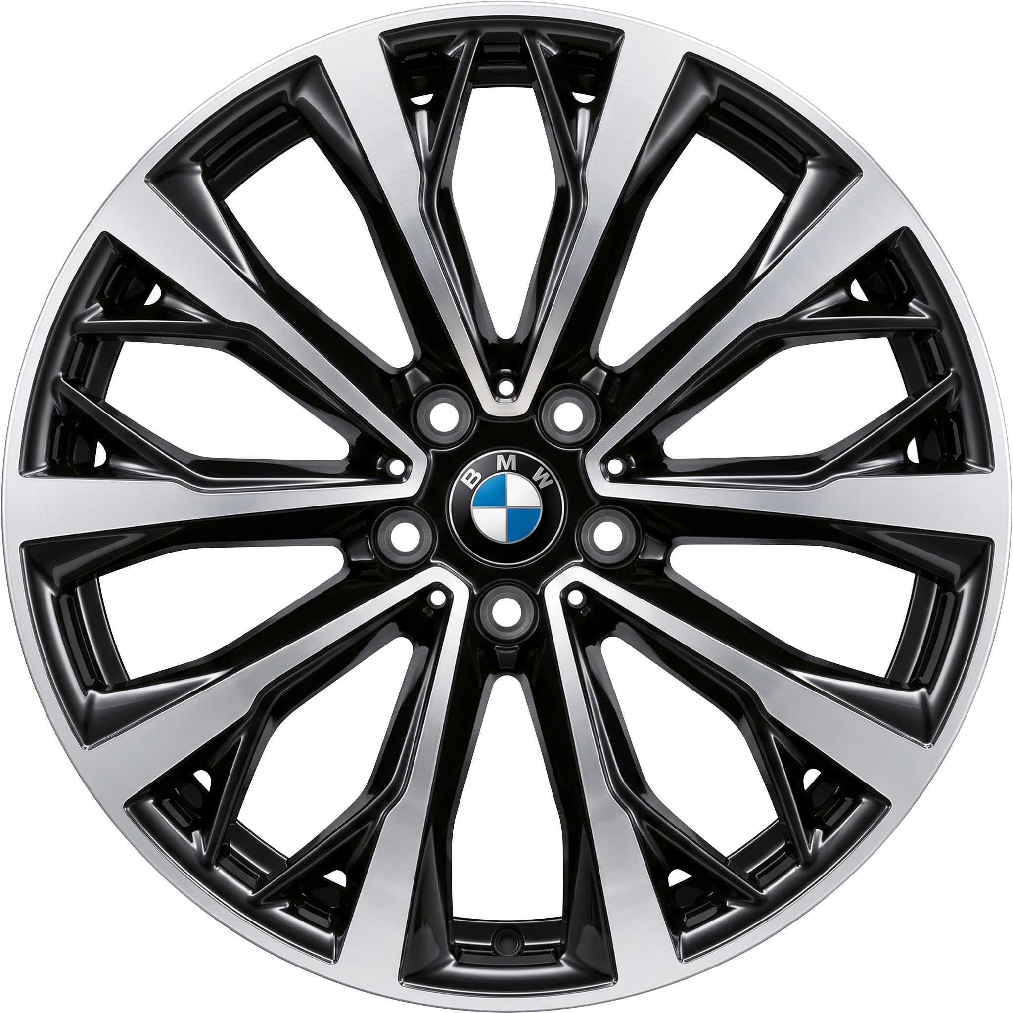 BMW 573 Black with Bright Turned Alloy Wheel Product Image #1