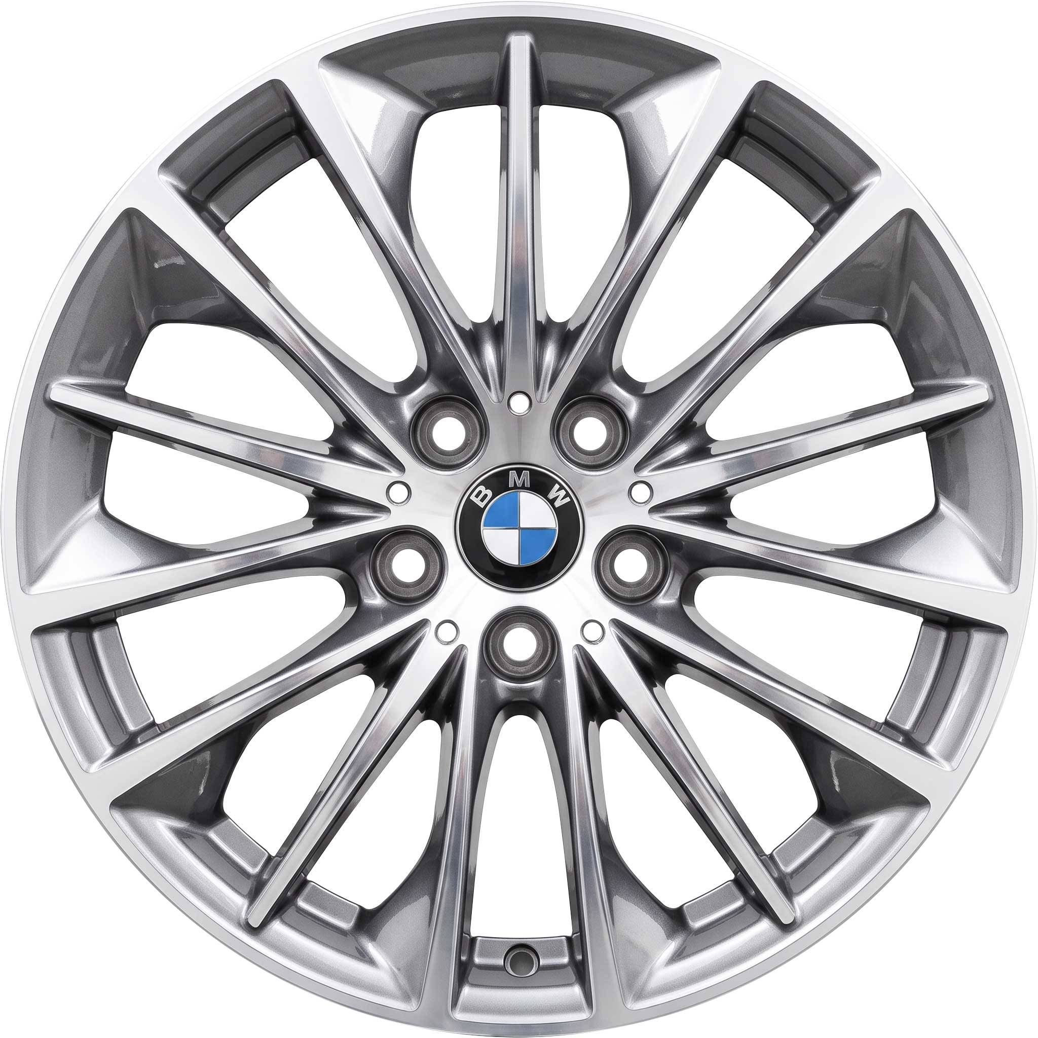 BMW 546 Reflex Silver with Bright Turned Alloy Wheel Product Image #1