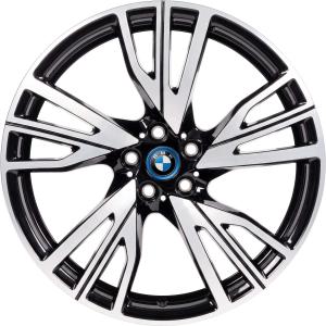 BMW 470 Black with Bright Turned RIGHT Alloy Wheel - Sizes 20in