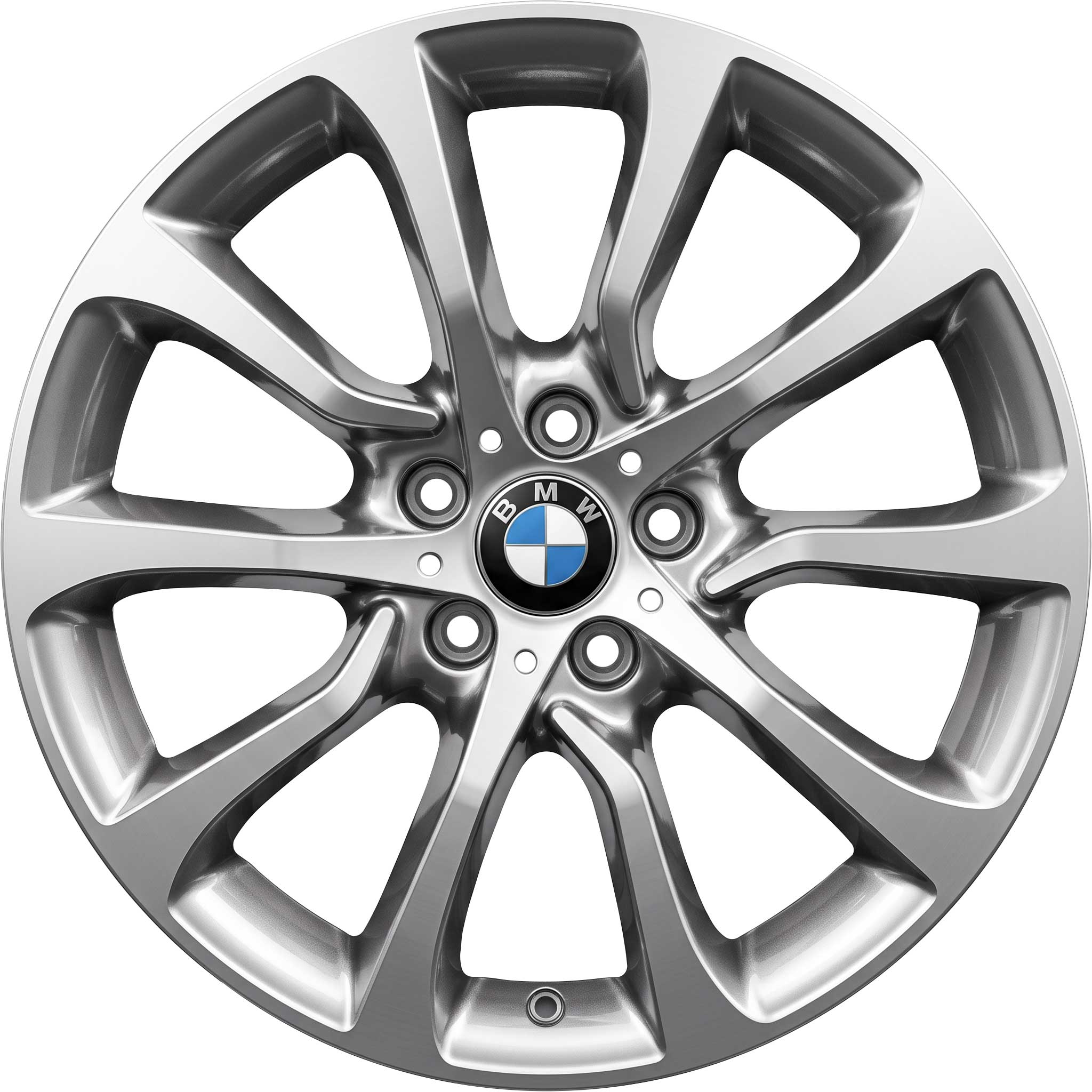 BMW 453 Ferric Grey with Bright Turned Alloy Wheel Product Image #1
