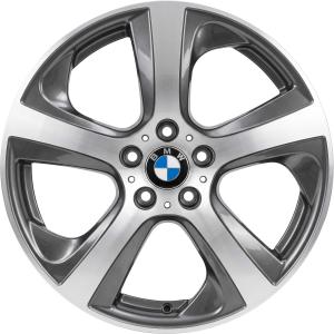 BMW 490 Orbit Grey with Bright Turned Alloy Wheel for BMW X5 M E70 - Sizes 19in