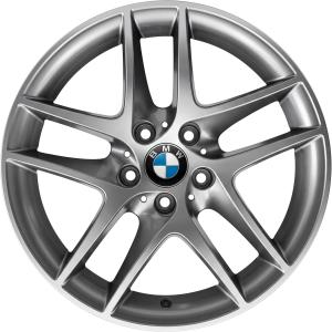 BMW 496 Ferric Grey with Bright Turned Alloy Wheel for BMW 1 Series E81 E87 - Sizes 18in
