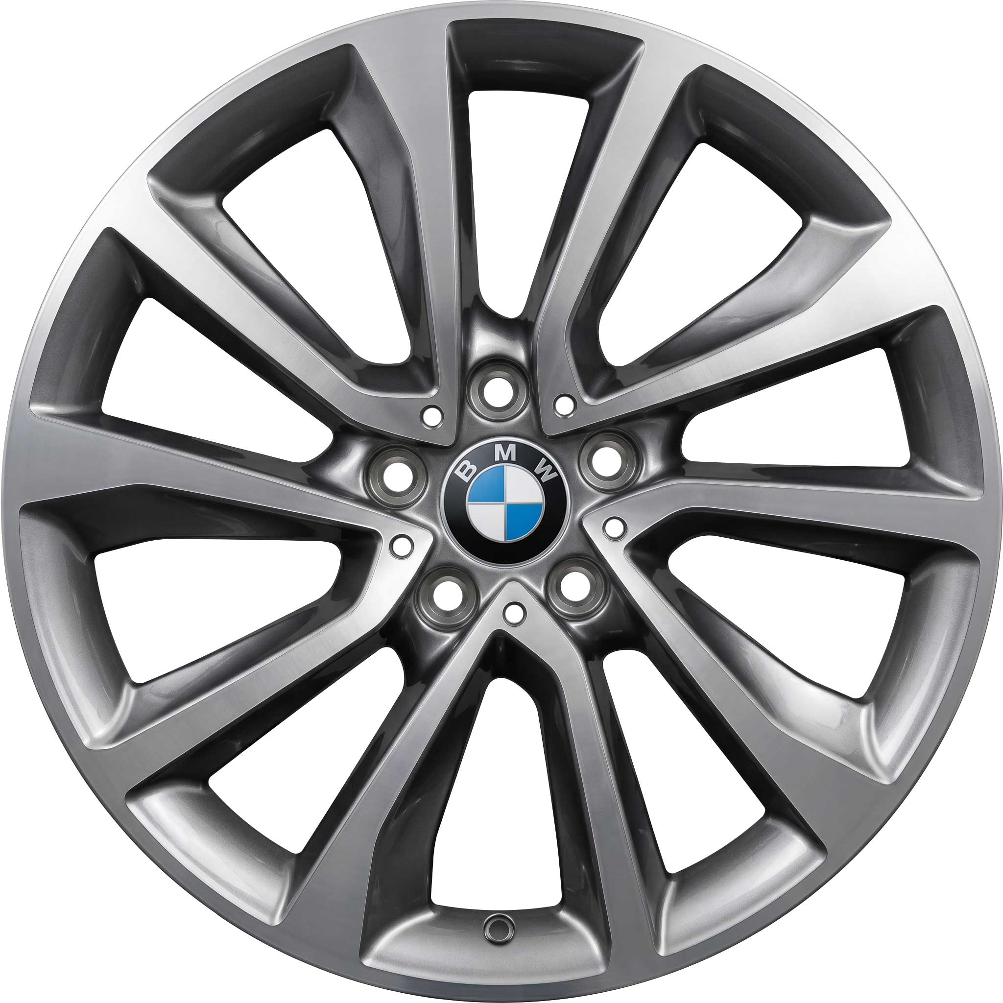BMW 595 Ferric Grey with Bright Turned Alloy Wheel Product Image #1