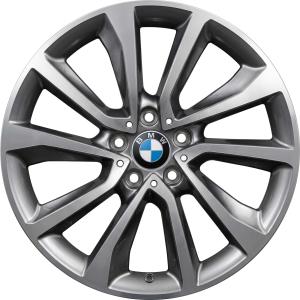 BMW 597 Titanium with Bright Turned Alloy Wheel for BMW X6 F16 - Sizes 20in